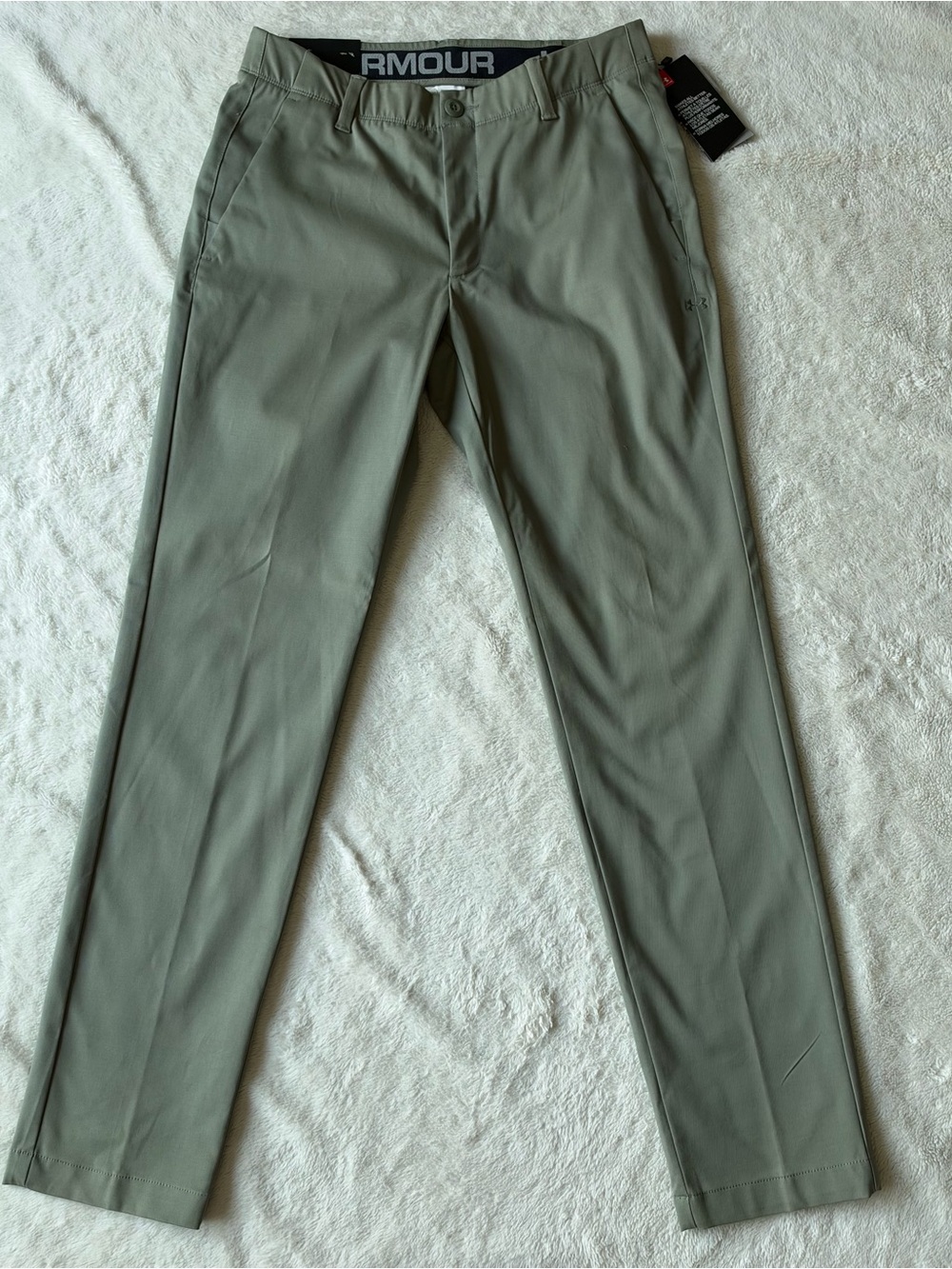 Under Armour Pants Mens 32x32 Sage Green Chino Tapered Stretch Cotton Blend NWT